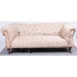 A Victorian mahogany framed Chesterfield sofa