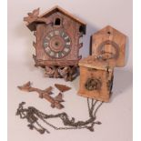 An early 20th century Black Forest cuckoo clock