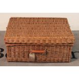 A modern wicker picnic basket