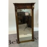 A 19th century gilt framed pier wall mirror