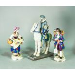 A pair of French porcelain figures of flower sellers