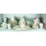 Ceramics, an extensive Royal Albert “Lavendar Hall” pattern part dinner and tea set.