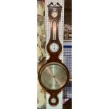 ‘Farellie’ an early 19th century mahogany five piece wall barometer