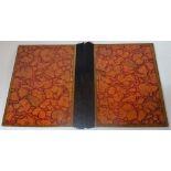 A pair of Qajar lacquer book boards