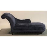 ‘Laura Ashley’ A modern hardwood framed chaise lounge