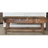 An early 20th century work bench