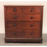 A Victorian mahogany chest