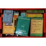 A box of vintage angling books
