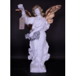 A modern plaster figure of a angel