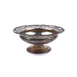 A SILVER PEDESTAL BOWL