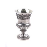 A GEORGE IV SILVER VASE