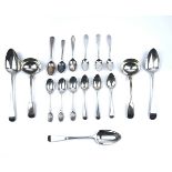 A GROUP OF SILVER TABLE FLATWARE