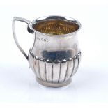 A GEORGE III SILVER CHRISTENING MUG