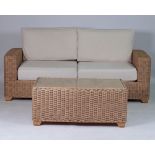 A MODERN RATTAN CONSERVATORY SUITE (4)