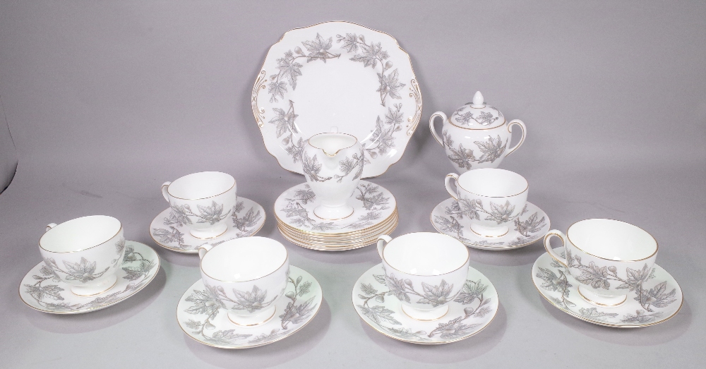 A WEDGWOOD GREY TEA SERVICE