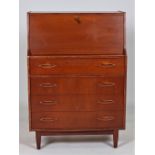 ‘JENTIQUE’ A MID 20TH CENTURY TEAK BUREAU