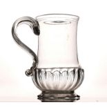 AN ENGLISH GLASS TANKARD