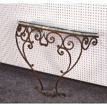 AN EARLY 20TH CENTURY FRENCH CONSOLE TABLE