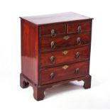 A 19TH CENTURY MAHOGANY CHEST