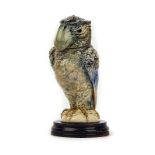 A MARTIN BROTHERS STONEWARE BIRD JAR AND COVER