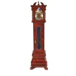 A BURR WALNUT LONGCASE CLOCK