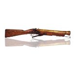 A FLINTLOCK SWIVEL BLUNDERBUSS 'BOAT GUN'