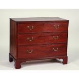 A GEORGE III MAHOGANY CHEST