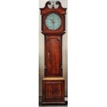 A GEORGE III OAK LONGCASE CLOCK