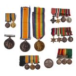 A GROUP OF MEDALS AND MINIATURE MEDALS (QTY)