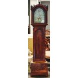 A GEORGE III MAHOGANY LONGCASE CLOCK