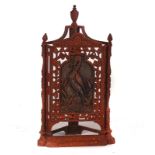 COALBROOKDALE; A 19TH CENTURY CAST-IRON CORNER STICK STAND