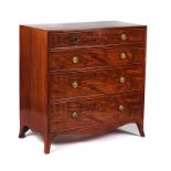 A GEORGE III INLAID MAHOGANY CHEST