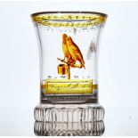 A VIENNA ENAMELLED GLASS BEAKER