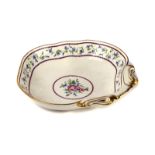 A SEVRES SHELL SHAPED DISH