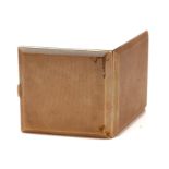 A 9CT GOLD SQUARE CIGARETTE CASE