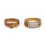 TWO GOLD RINGS (2)