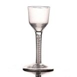 AN OPAQUE TWIST WINE GLASS