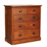 AN EARLY 20TH CENTURY OAK CHEST