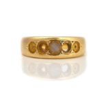 A VICTORIAN 18CT GOLD RING MOUNT
