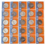 TWENTY-FIVE GERMAN COMMEMORATIVE MEDALLIONS (25)