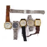 FIVE GENTLEMAN'S WRIST WATCHES (5)