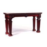 IN THE MANNER OF WILLIAM KENT; A 19TH CENTURY CONSOLE TABLE