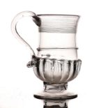 AN ENGLISH GLASS COIN TANKARD