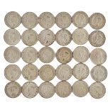 A COLLECTION OF PRE-1947 SILVER FLORINS