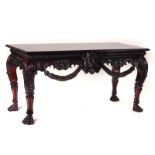 A GEORGE II STYLE MAHOGANY CENTRE TABLE