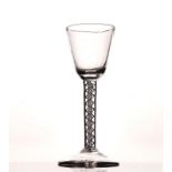 AN OPAQUE TWIST WINE GLASS