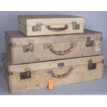 THREE EARLY 20TH CENTURY SUITCASES (3)