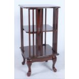 AN EARLY 20TH CENTURY MAHOGANY REVOLVING BOOKCASE