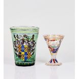 A VENETIAN HISTORISMUS ENAMELLED GLASS GOBLET (2)