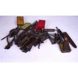 SHOOTING INTEREST; A QTY OF MAINSPRINGS, VARIOUS LOCK PLATES, SCOPE MOUNTS ETC (QTY)